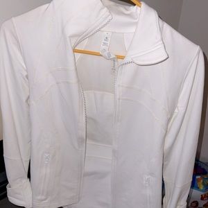 Pure white lululemon define jacket size4